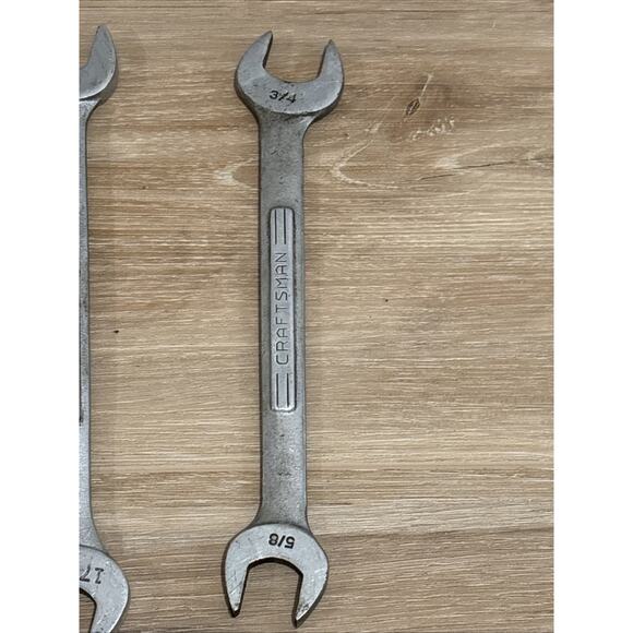 Craftsman Wrenches Set Of 5 Combination Made In USA - Picture 3 of 9